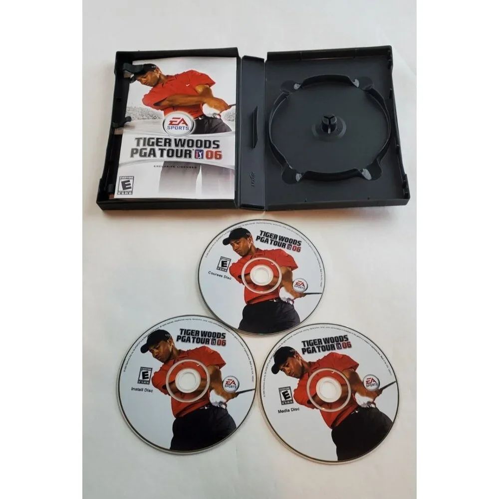 Tiger Woods PGA Tour 06 PC CD-ROM 3-Disc Set
